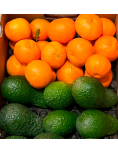 Avocat et mandarines