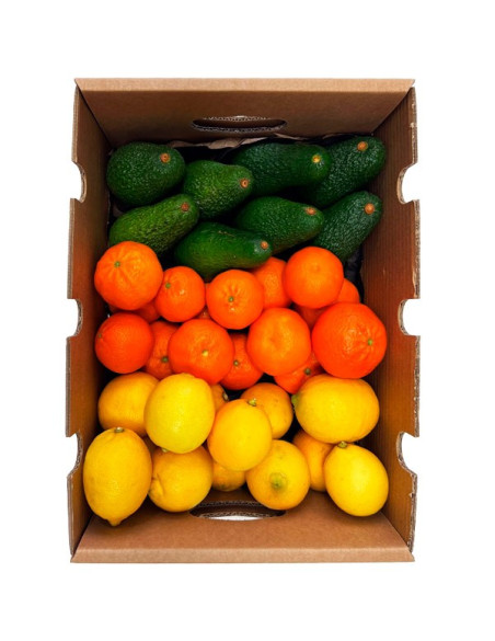 Mélange de mandarines, avocats et citrons - Vente directe du fermier