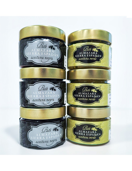 Comprar Pack de Patés de Aceituna Artesanales Verde y Negra | Tropitop