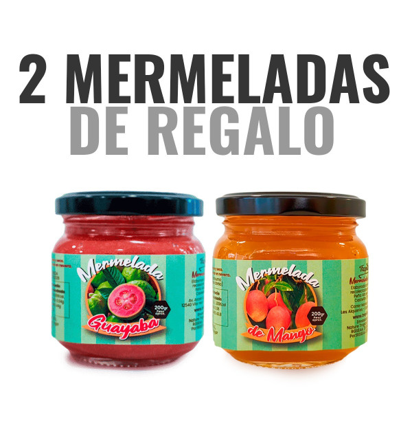 GIFT: 2 jams – guava and mango (200g)