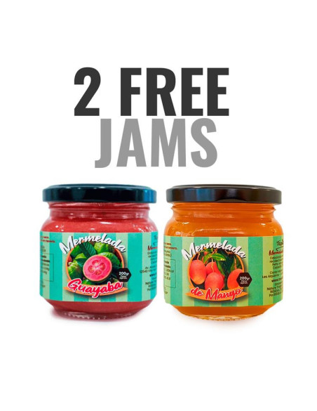 OFERTA: 2 compotas – goiaba e manga (200g)