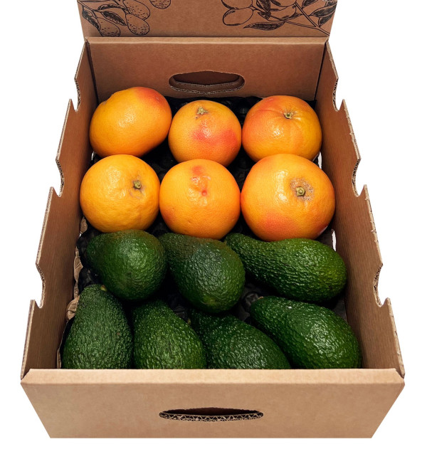 Grapefruits und Avocados vom Feld zu Ihnen nach Hause
