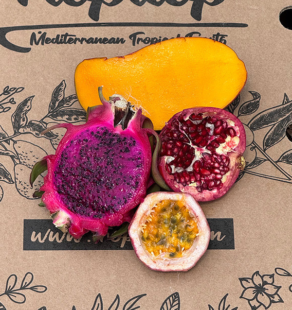 Comprar Pack Tropical: fruta de la pasión, pitahaya, mango y granada | Tropitop