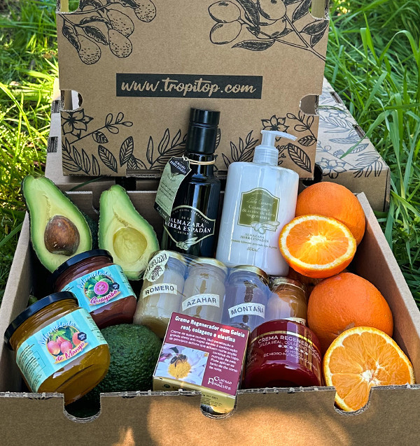 Cesta Presente Pequeno-Almoço Natural e Bem-Estar Premium para o Dia dos Namorados