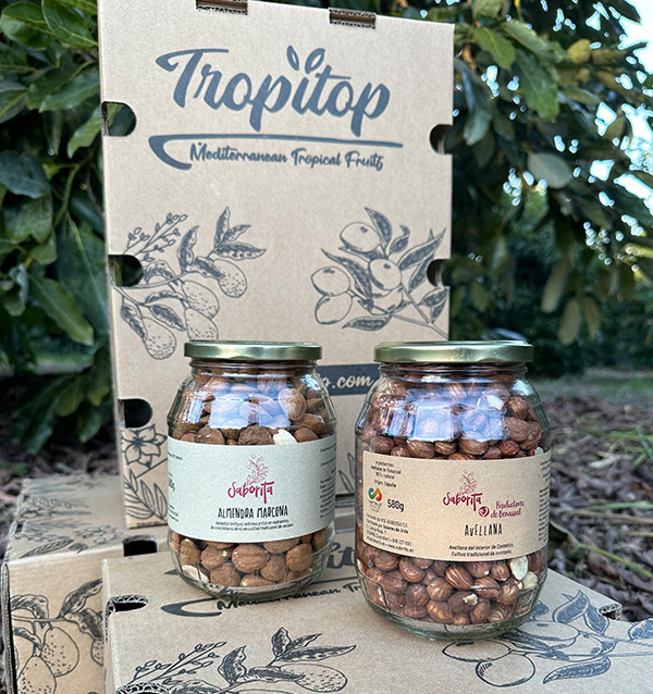 Comprar pack de avellanas y almendras online de Tropitop