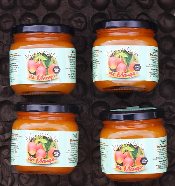 Artisanale Mangomarmelade mit und ohne Zucker kaufen | Tropitop