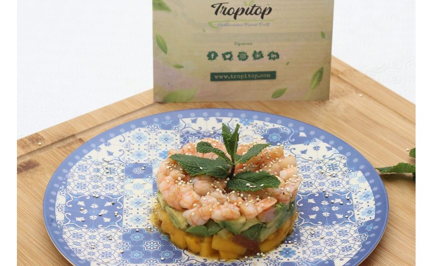 Garnelentatar mit Avocado und Mango